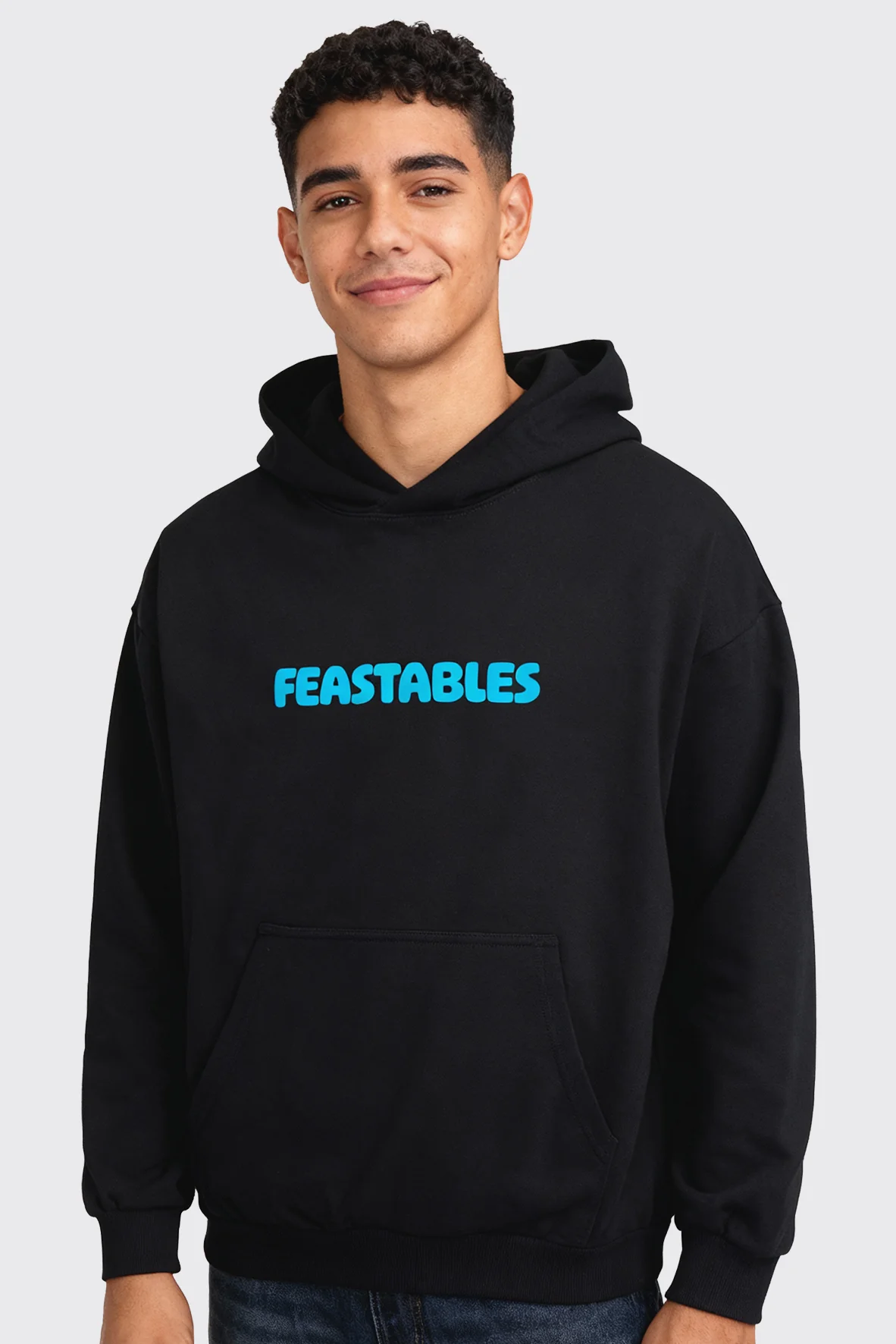 Feastables Retro Hoodie - Black - Image 3